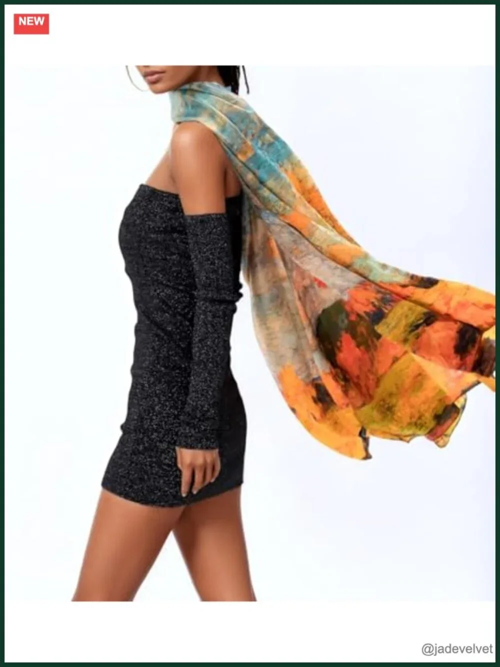 100% Mulberry Silk Jacquard Scarf Oversized Shawl Wrap with Gift Box
